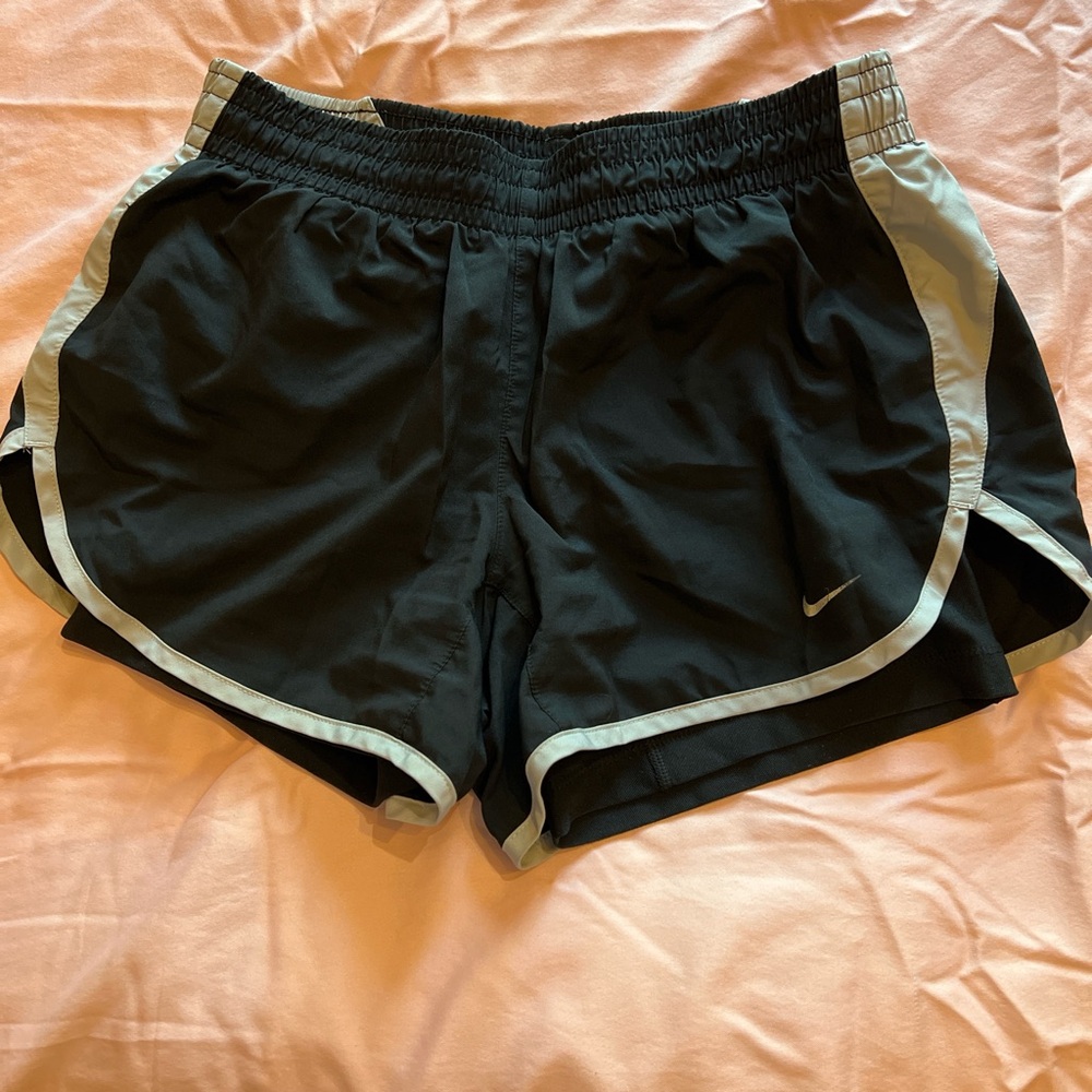Nike Women's Black Shorts with Gray Trim